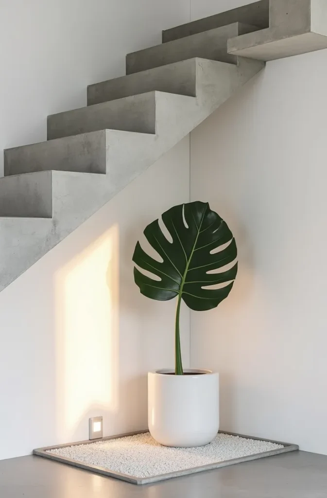 Design a Minimalist Zen Corner With a Single Specimen Plant and Gravel Tray