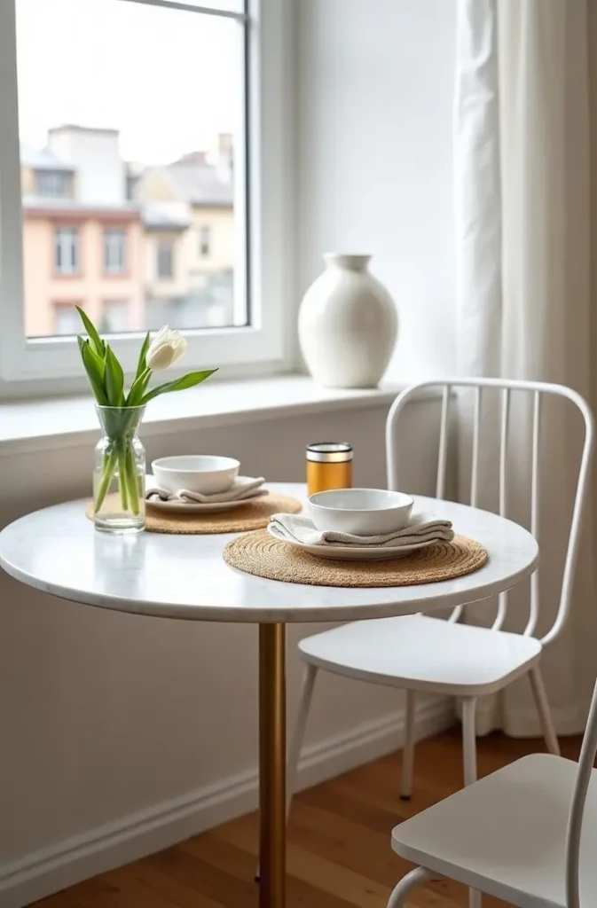 Design a Small Apartment Dining Setup That Functions as Both Workspace and Table