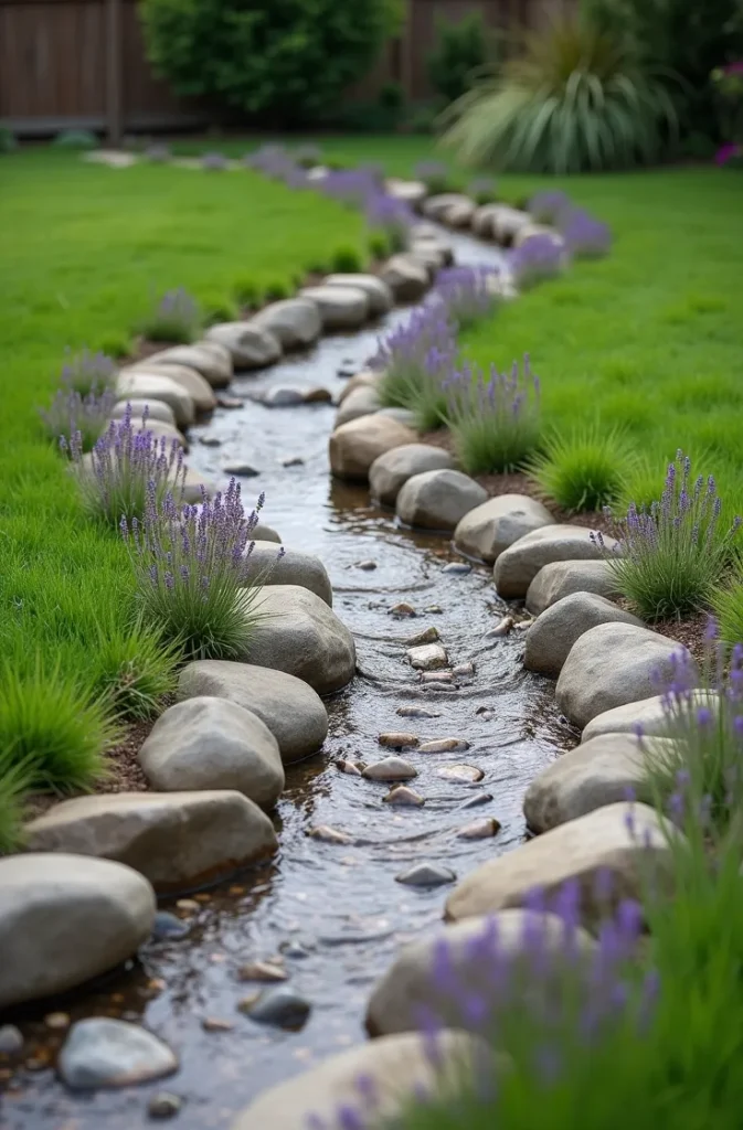 Dry Creek Bed Landscape Feature That Solves Drainage and Adds Natural Beauty