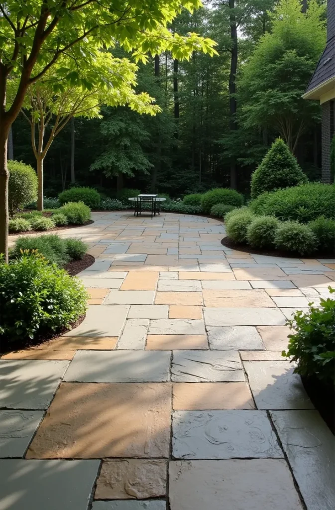 Faux Stone Painted Finish to Mimic Expensive Flagstone