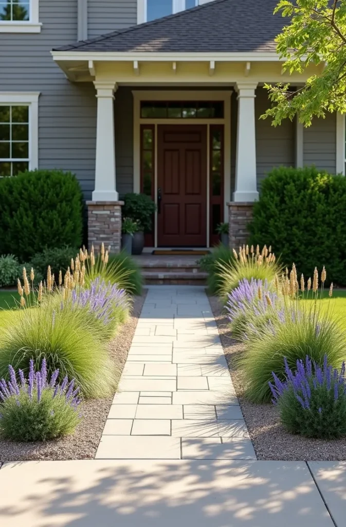 Front Yard Garden Redesign That Replaces Lawn With Structured Planting
