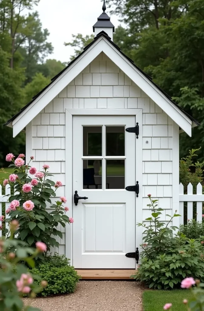 Gabled Cottage Shed With Board-and-Batten Siding Traditional Charm, Modern Function