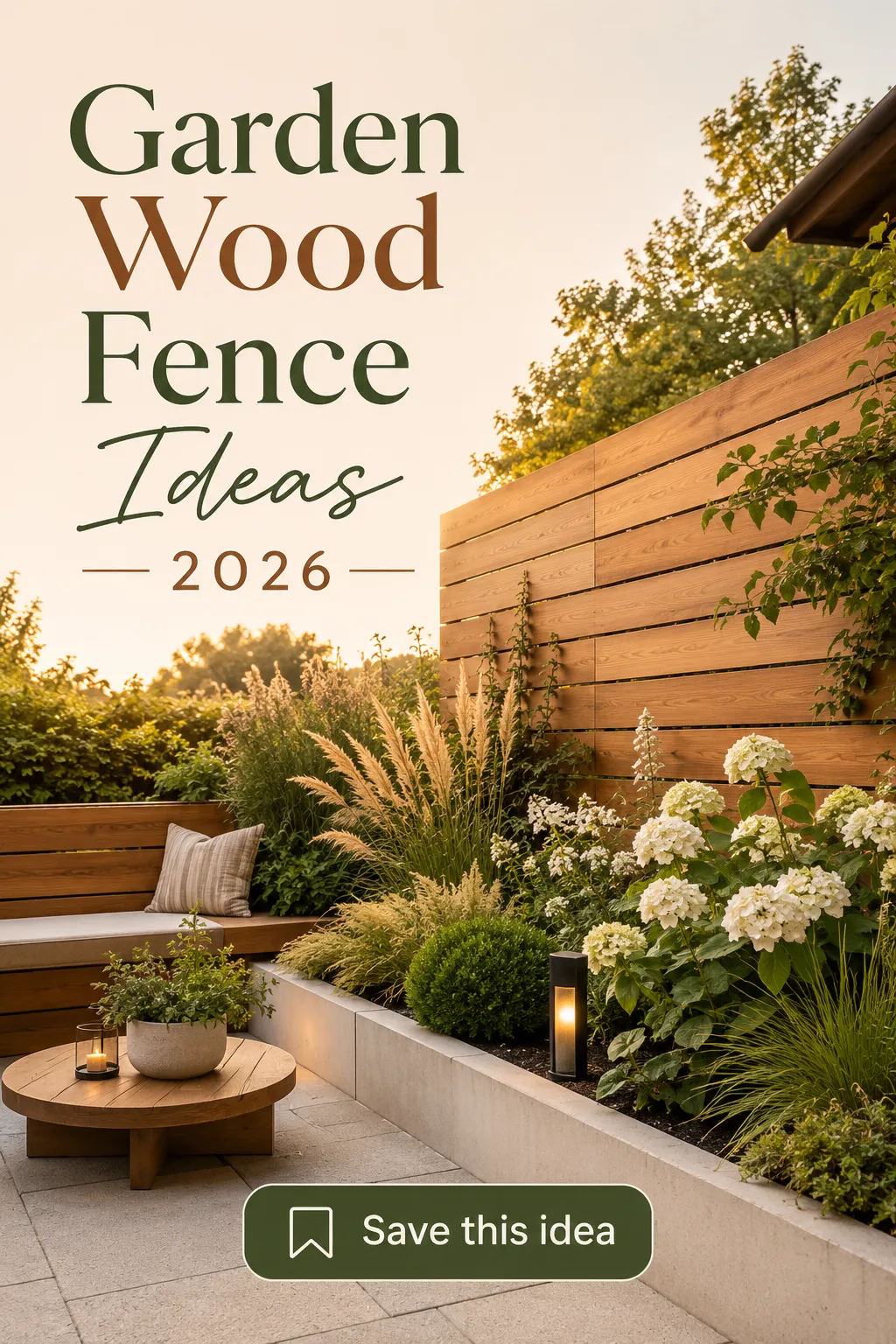 Garden Wood Fence Ideas