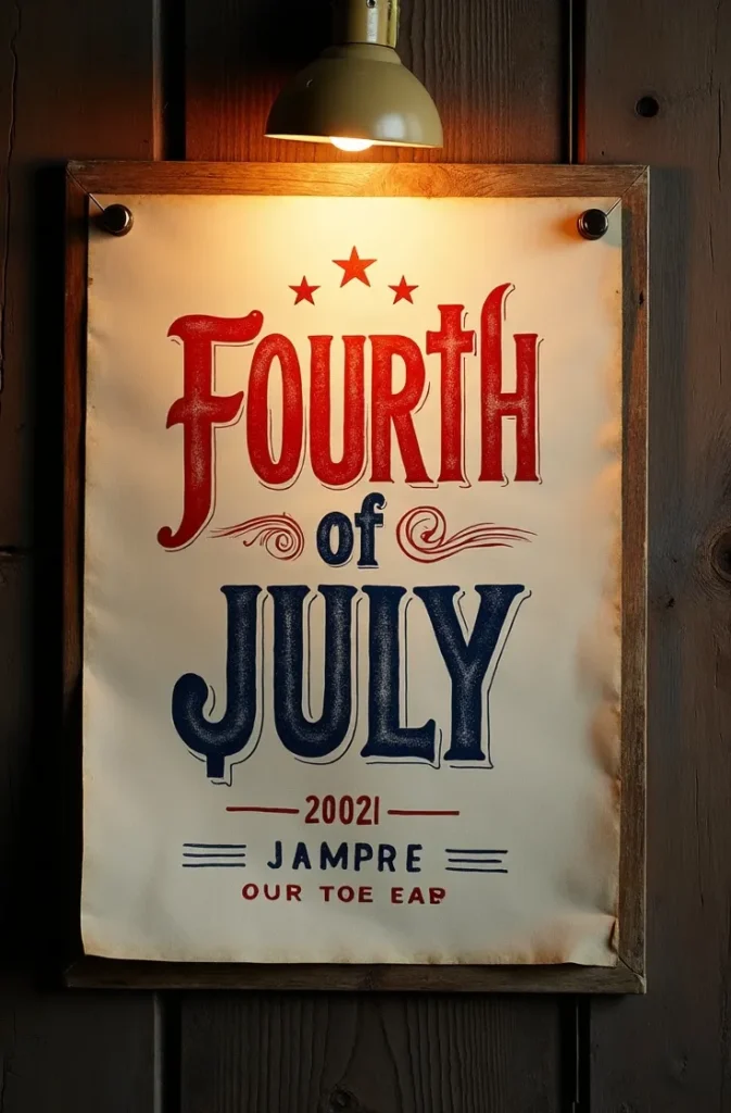 How to Design a Vintage Letterpress-Style Fourth of July Poster That Looks Like It Was Printed in 1890