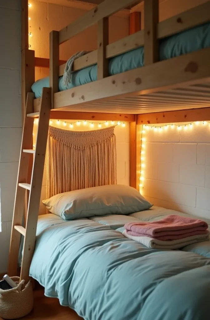 How to Layer Bedding in a Lofted Dorm Bed Without It Looking Chaotic Up There