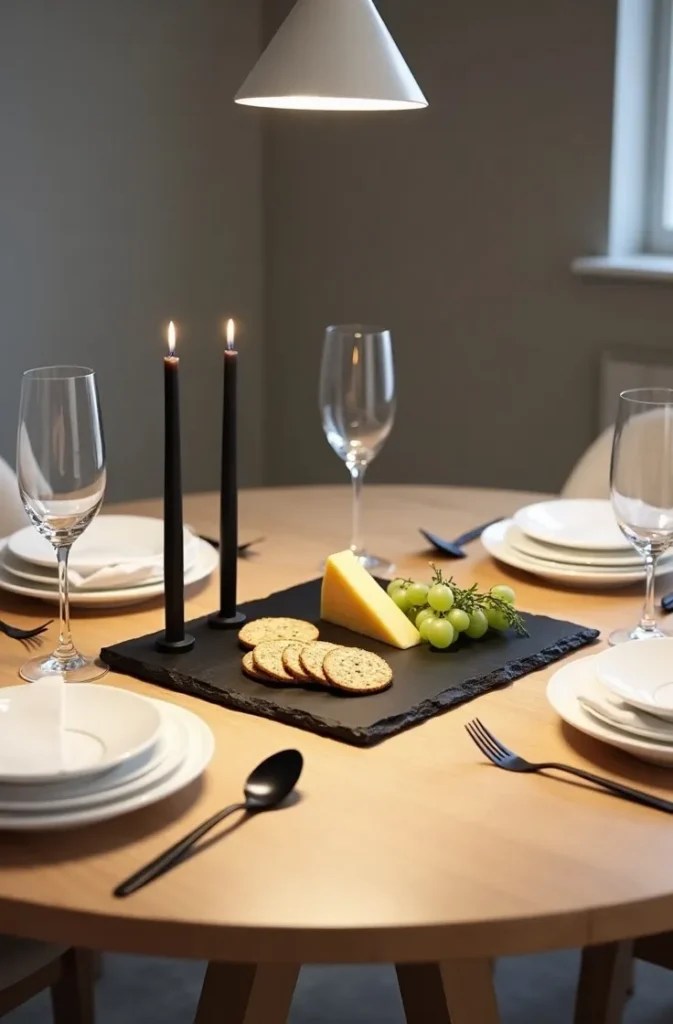 Incorporate Natural Stone or Slate Elements for a High-End Summer Table Without Extra Cost