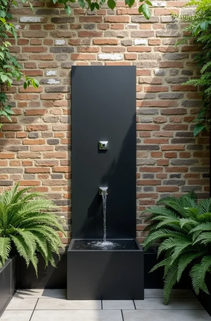 Install a Wall-Mounted Water Feature to Add Sound Without Taking Floor Space