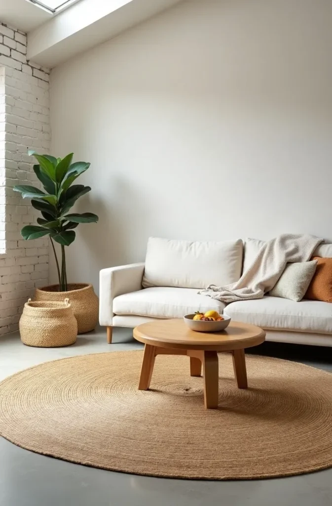 Introduce Woven Textures Through Rugs and Baskets for Effortless Summer Warmth