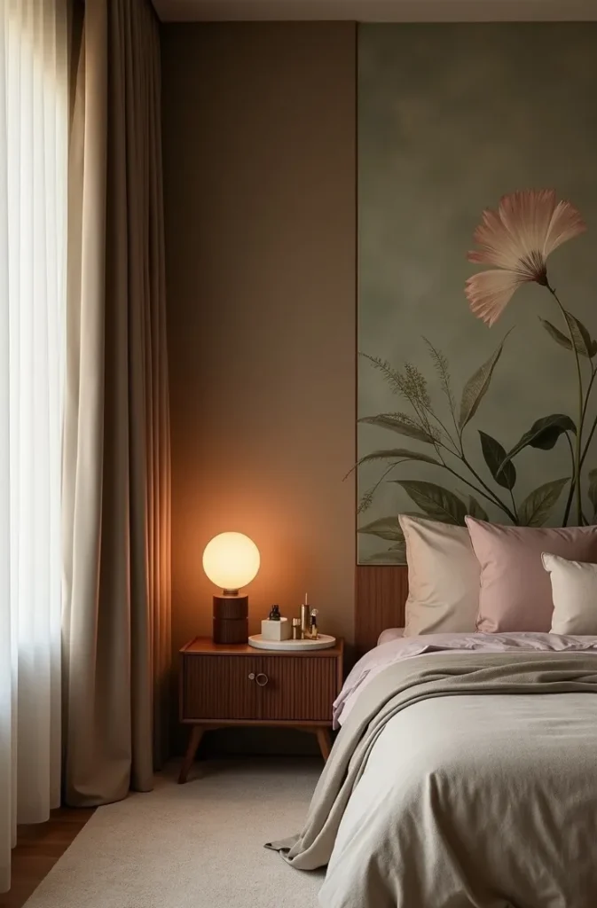 Keep the Mural Large, Then Make the Furniture Go Quiet