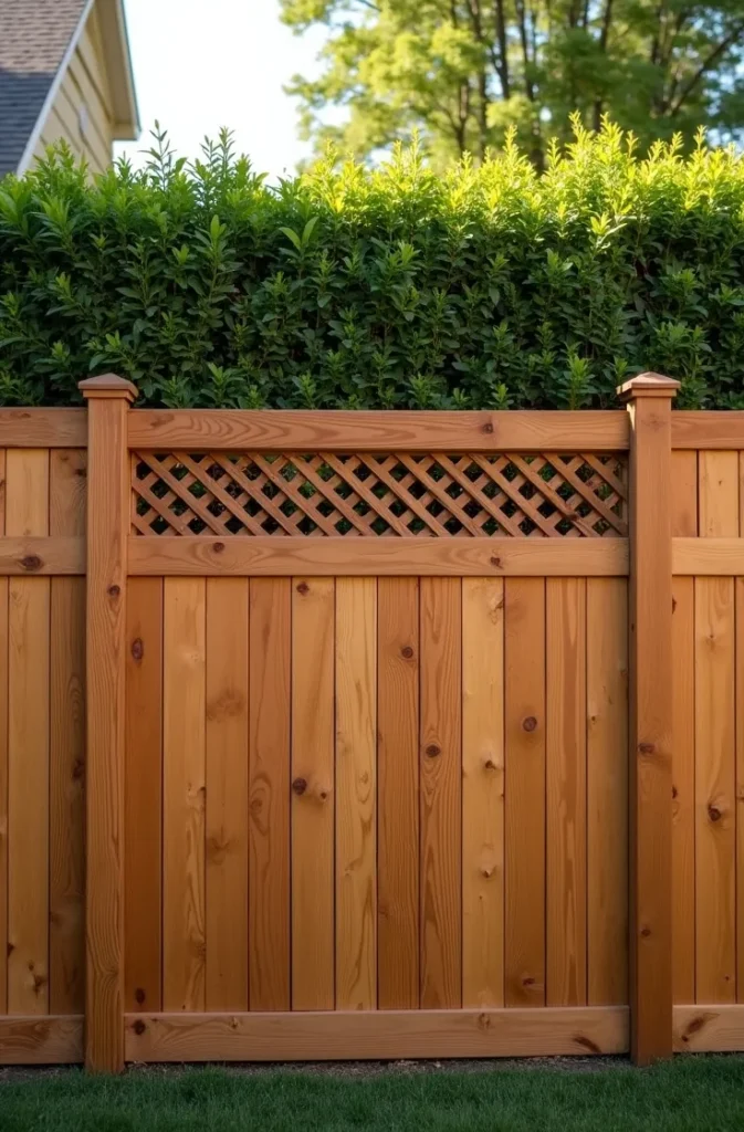 Lattice Screen Fence Topper for Added Privacy Without Full Replacement