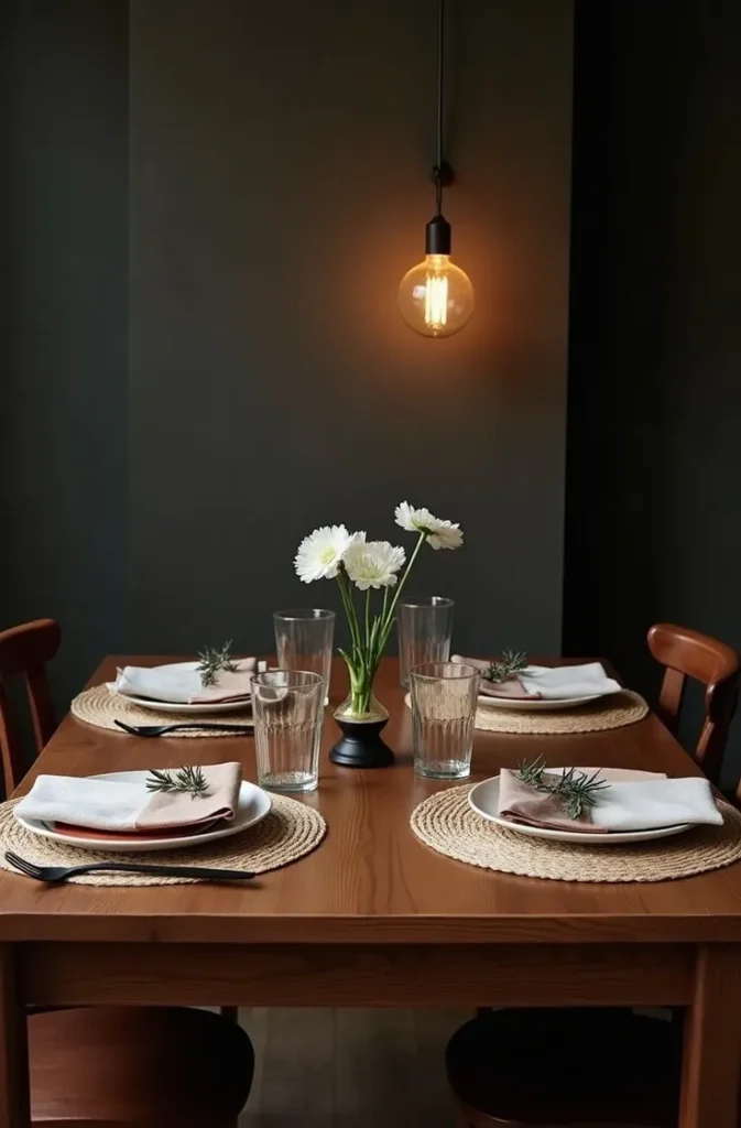 Layer Placemats Under Plates to Add Depth Without a Full Tablecloth