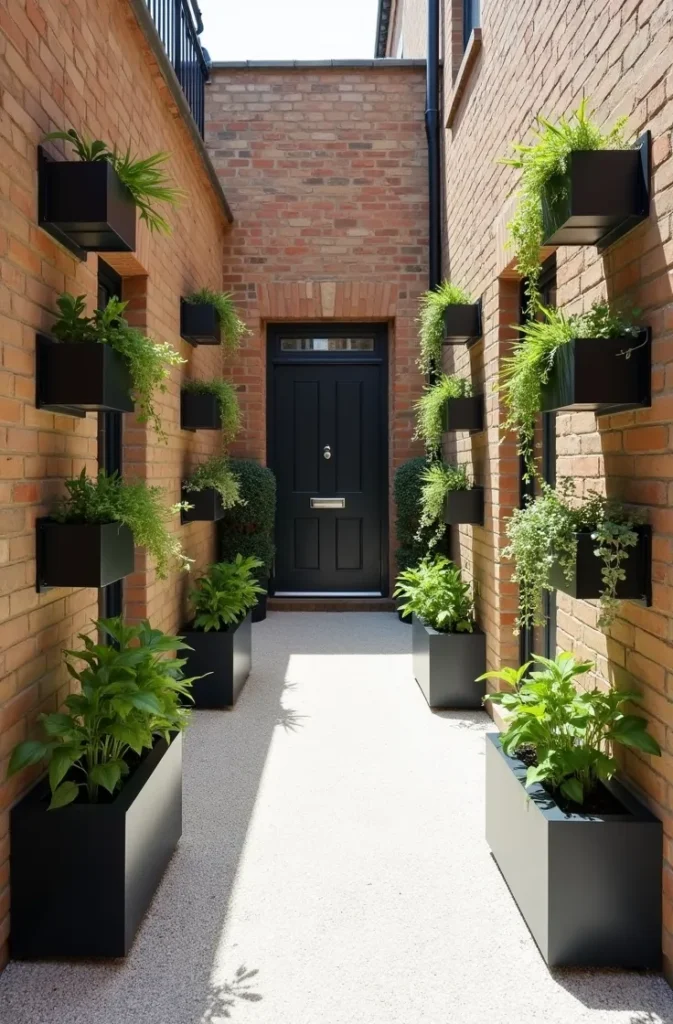 Line Both Side Walls With Vertical Planters to Reclaim Floor Space