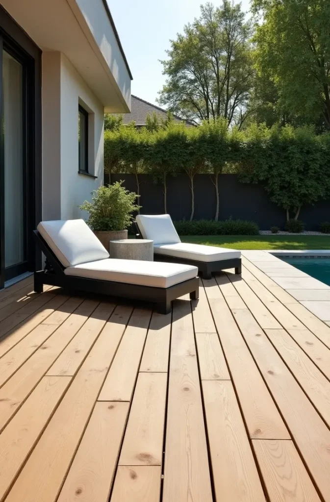 Modern Minimalist Deck Setup That Uses Negative Space as a Design Element