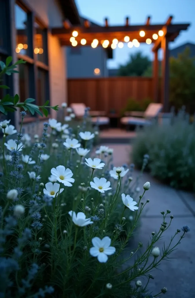 Moon Garden Flower Designs With White and Silver Planting Palettes