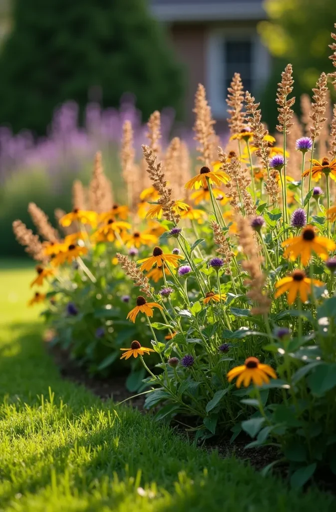 Native Plant Meadow Garden That Eliminates Lawn Maintenance