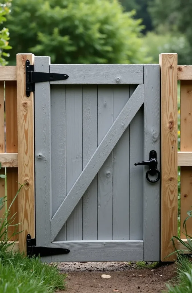 Pallet Fence Gate With Diagonal Brace How to Build One That Stays Square