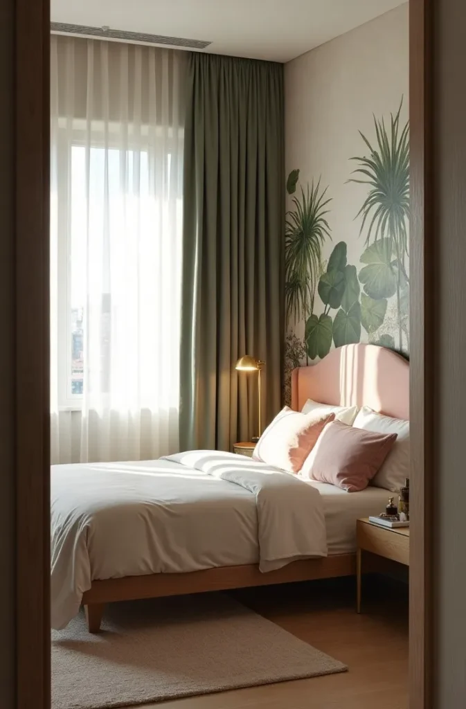 Put the Greenery Where Your Eye Lands First, Not Where the Bed Happens to Fit