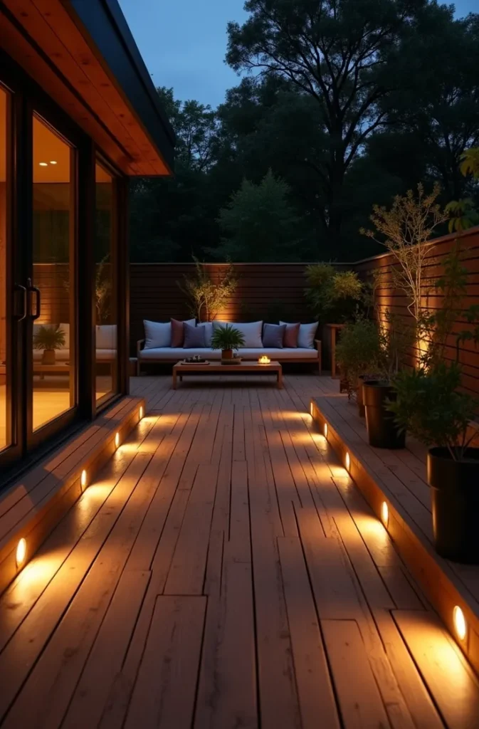 Recessed Deck Lights Flush-Mounted Into Timber Decking for a Clean, Uncluttered Surface