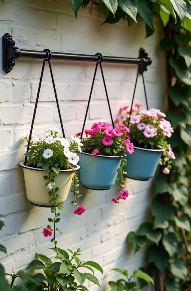 Repurpose Old Colanders and Enamelware as Hanging Container Gardens