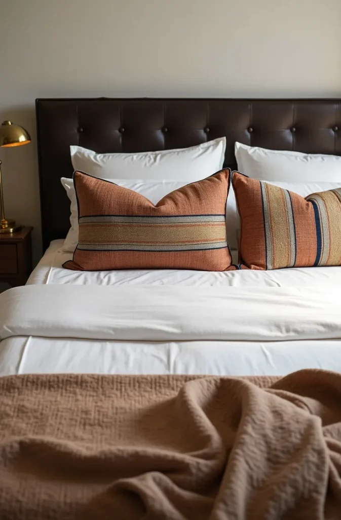Saddle Blanket Textiles as Bedding Accents Without the Full Themed Look