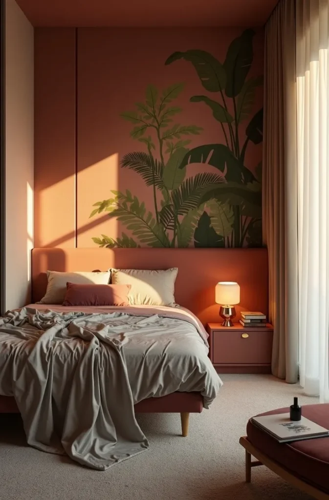 Separate Sleep From Living in a Studio With a Mural That Has a Clear Edge
