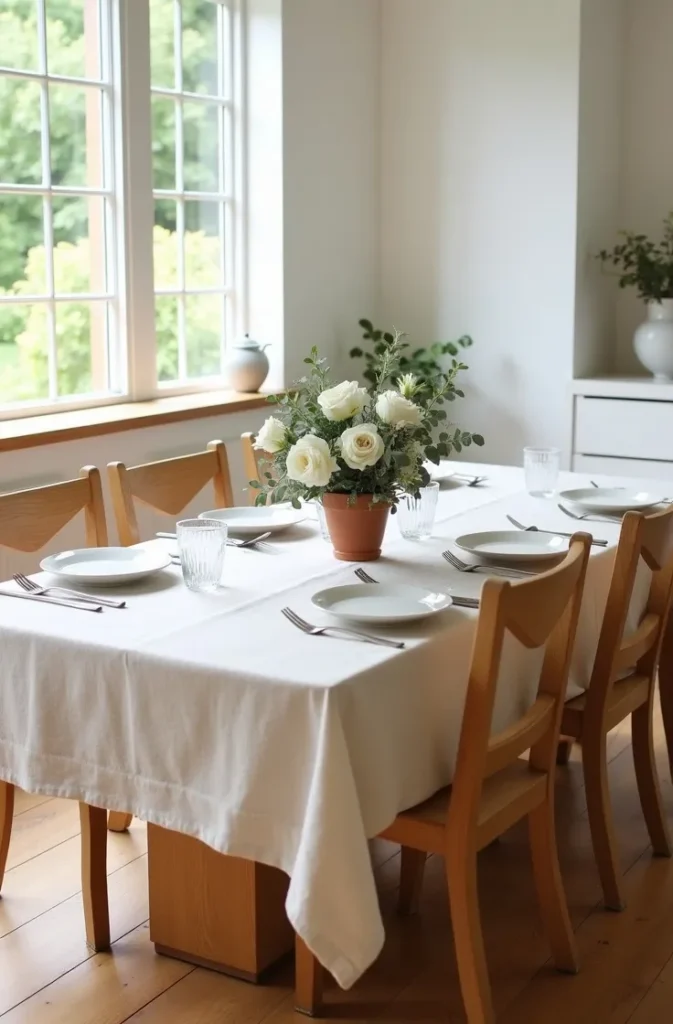 Set a Linen Tablecloth Base That Makes Every Other Element Look More Expensive