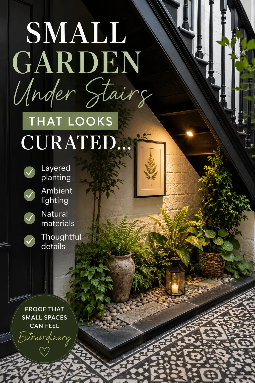Small Garden Under the Stairs