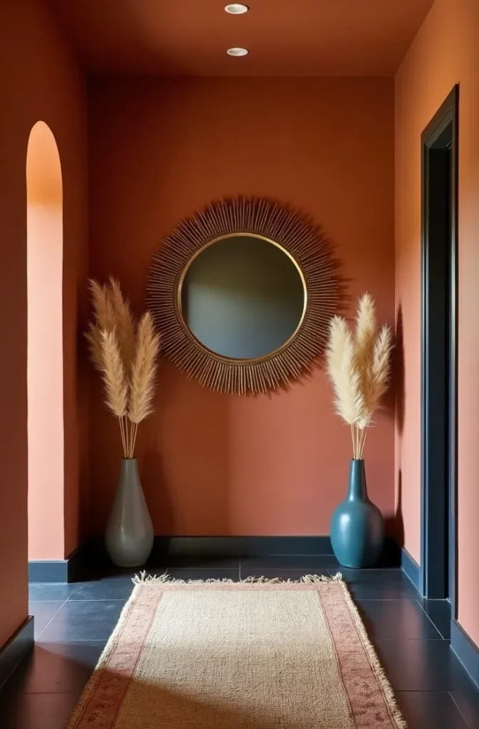 Starburst Mirrors as a Focal Point in Transitional Spaces