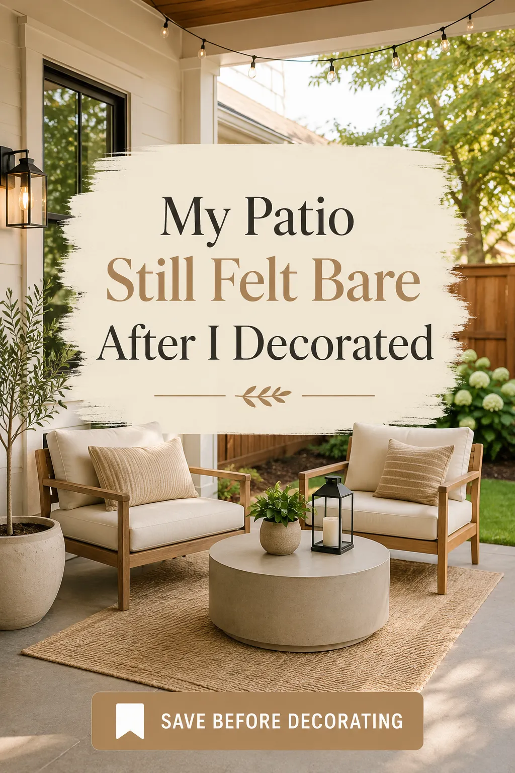 Summer Patio Decor Ideas
