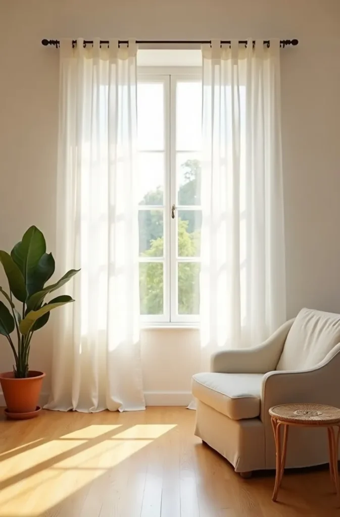 Swap Heavy Drapes for Sheer Linen Panels to Instantly Brighten Any Room