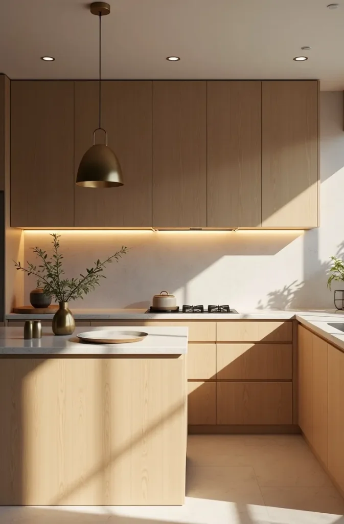 Swap Standard Lighting for Warm-Toned Bulbs to Shift the Kitchen Mood