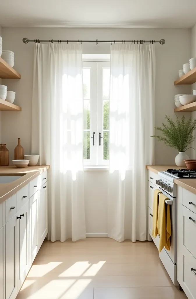 Switch to Linen and Cotton Textiles to Instantly Lighten the Kitchen