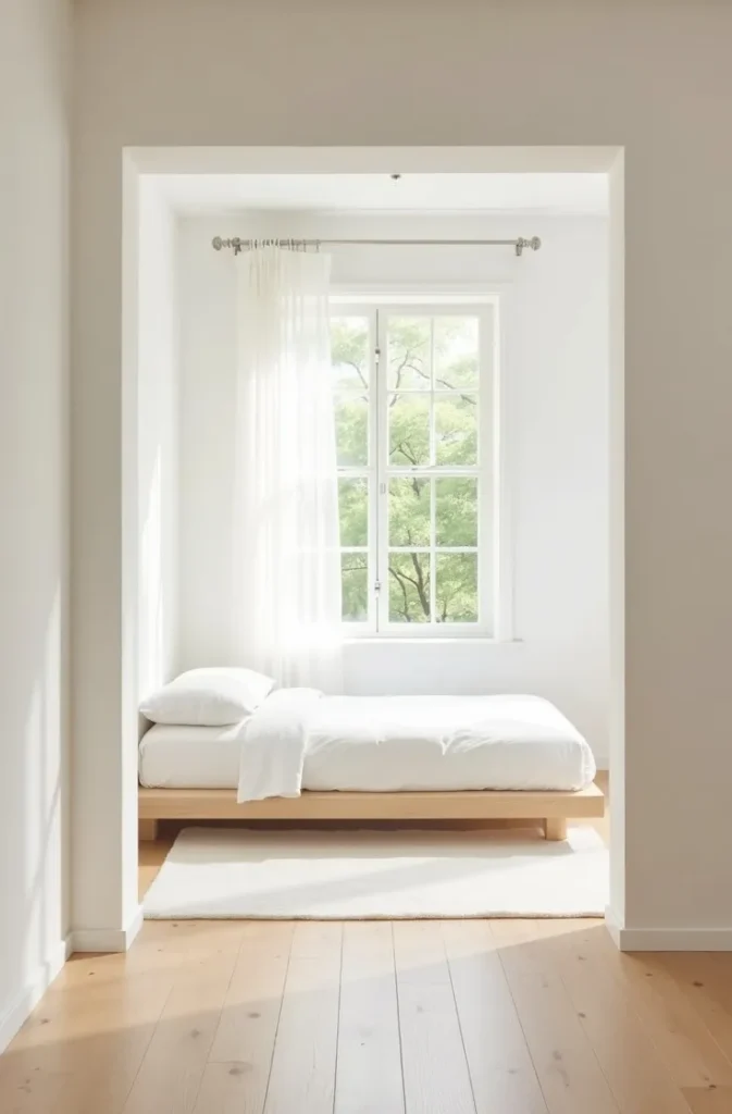 The Bare Floor Bedroom That Uses Negative Space as a Cooling Strategy