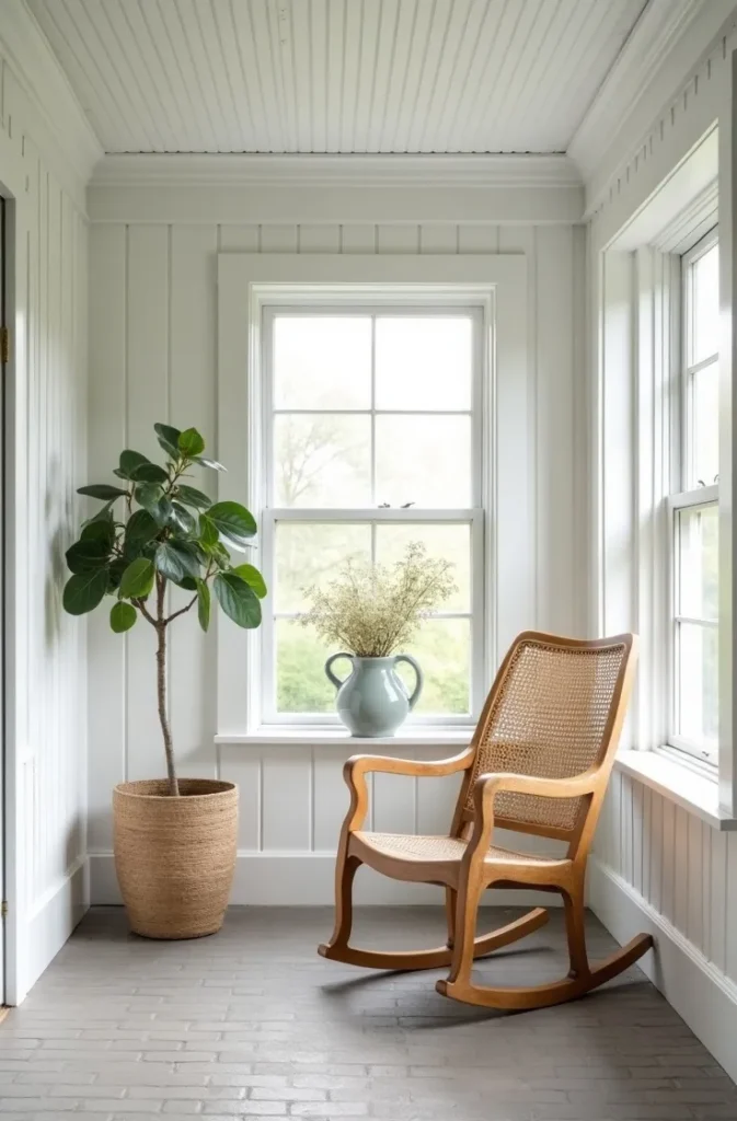 The Beadboard Ceiling That Brings Cottage Character to Any Room Without a Single Contractor