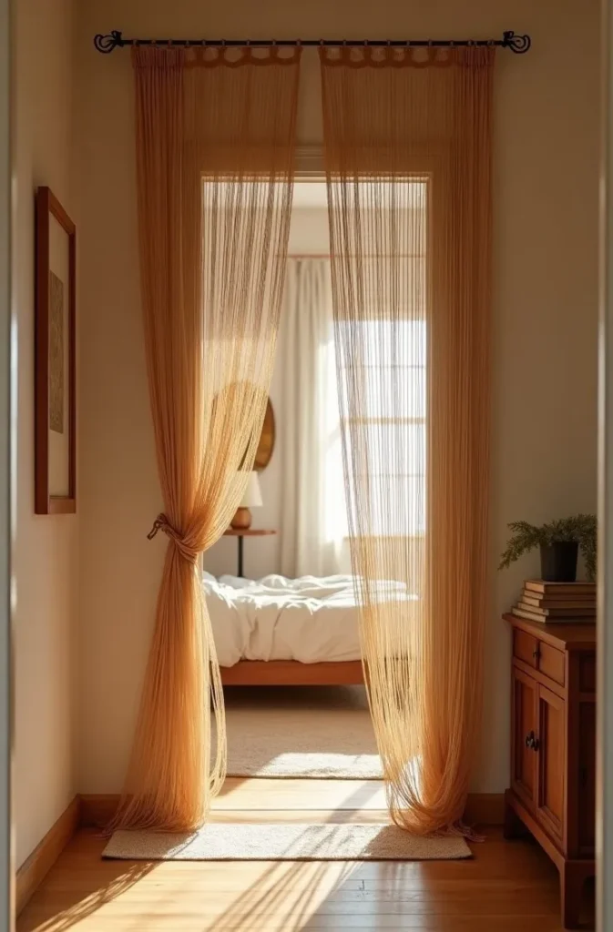 The Beaded Curtain Room Divider That Gave a Shared Space Its Own Identity