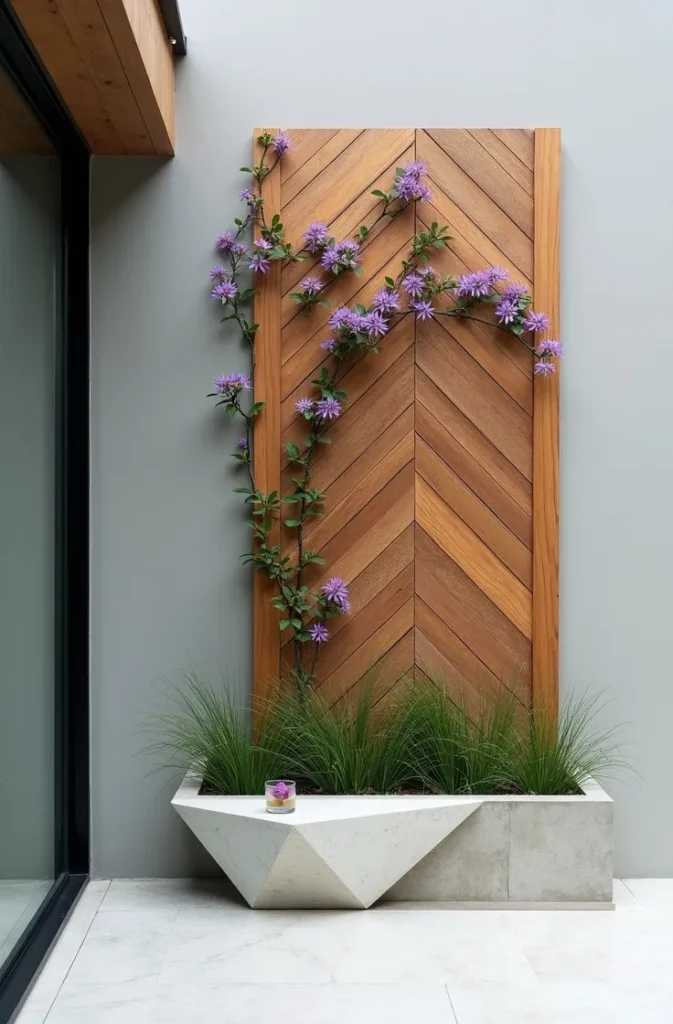 The Chevron-Pattern Trellis That Most Garden Centers Would Charge You $400 For