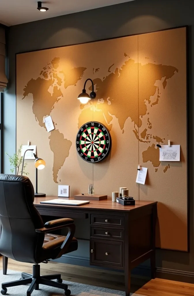 The Cork Wall Panel Setup That Makes Every Dart Stick and Looks Sharp Doing It