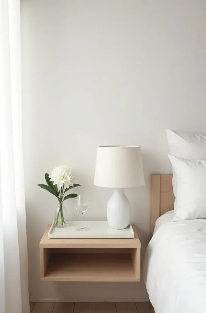 The Decluttered Nightstand With a Single Tray Edit That Keeps Surfaces Visually Cold