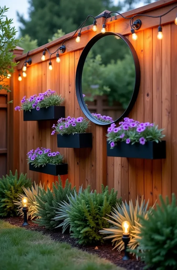 The Fence-as-Backdrop Approach — How to Style a Plain Wood Fence Into the Best Feature in Your Garden