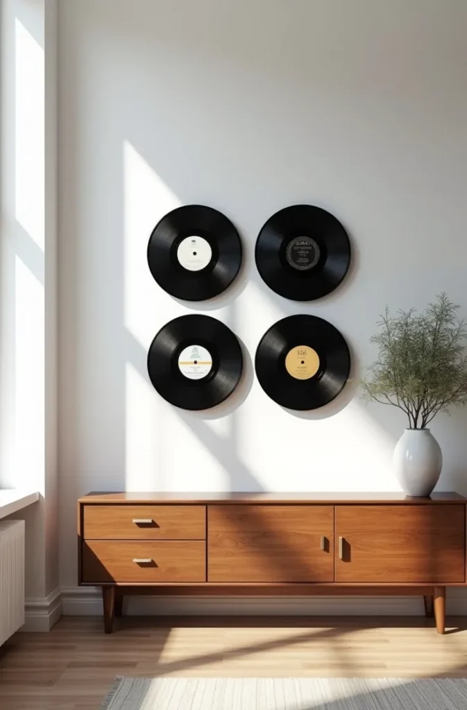 The Floating Grid Clean Rows That Anchor a Blank Wall