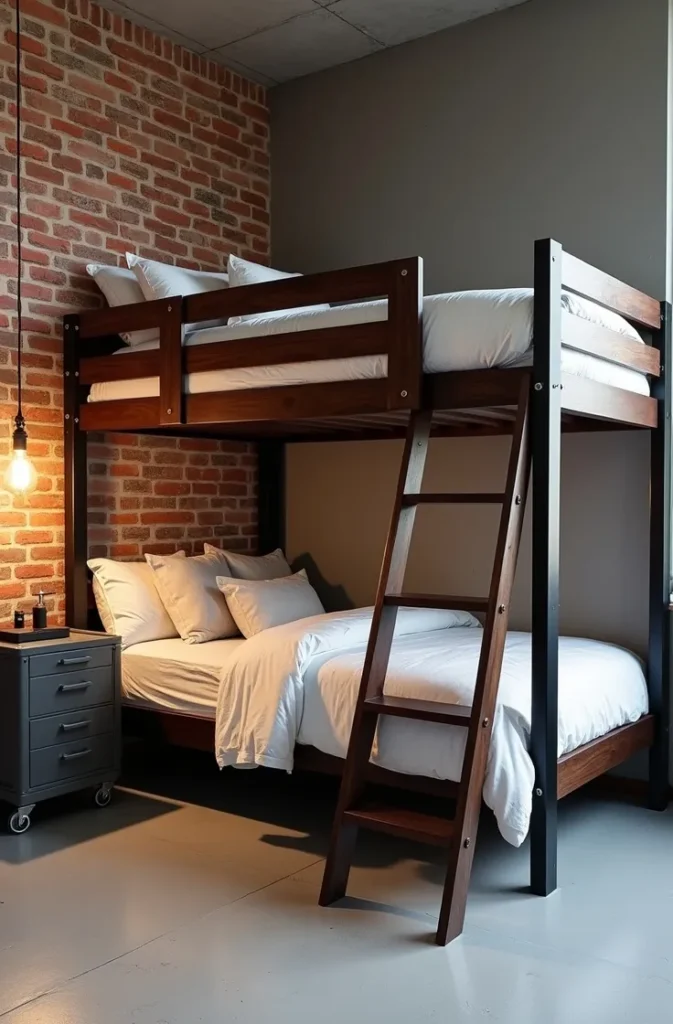 The High-Contrast Industrial Style With Raw Materials and Metal Accents