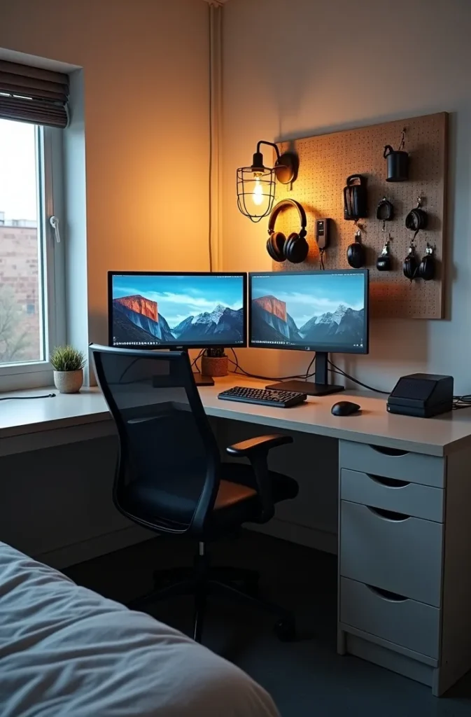 The L-Shaped Desk Corner That Turns Dead Space Into a Functional Work Station