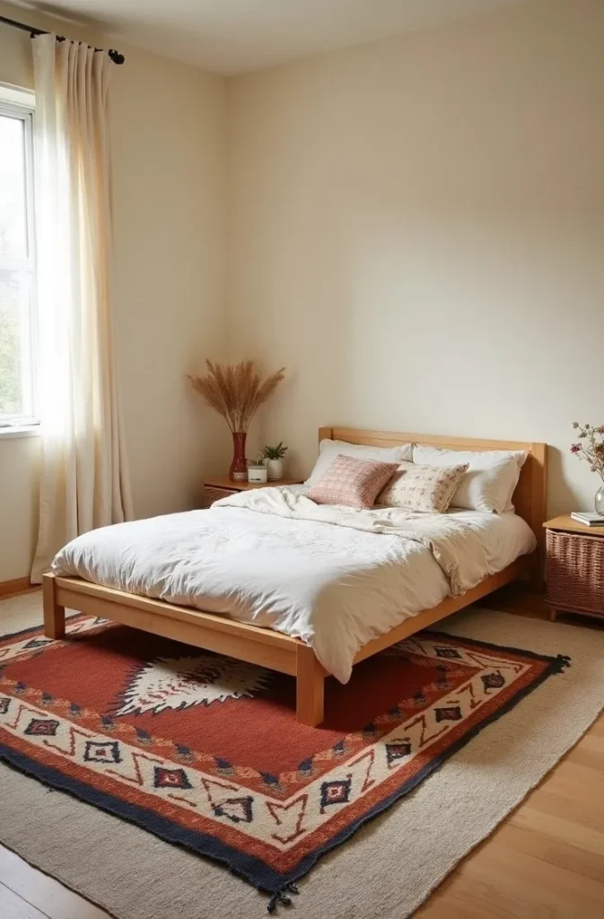 The Layered Rug Over Carpet Trick That Added Texture Without Replacing the Floor