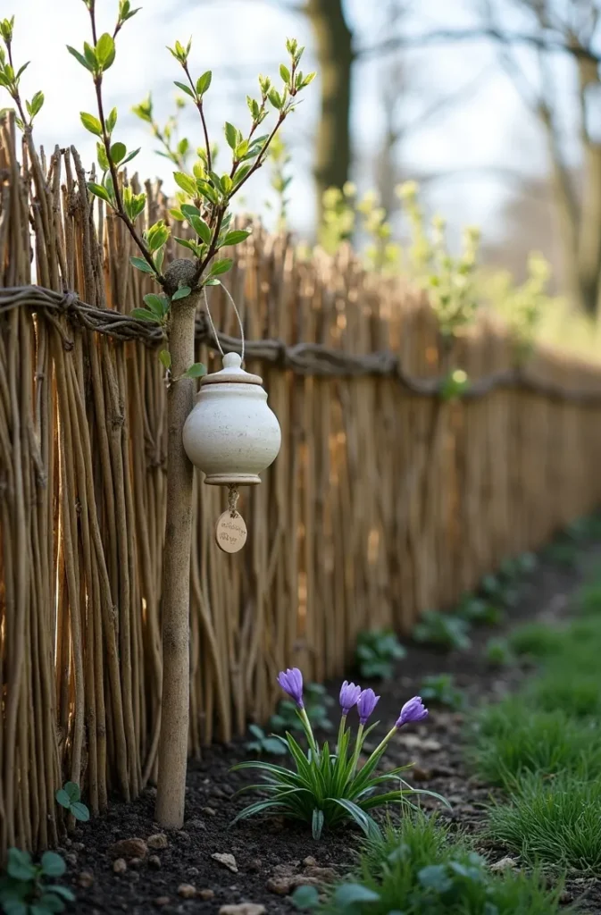 The Living Wood Fence — How to Combine Planted Posts With Willow Weave for a Boundary That Grows