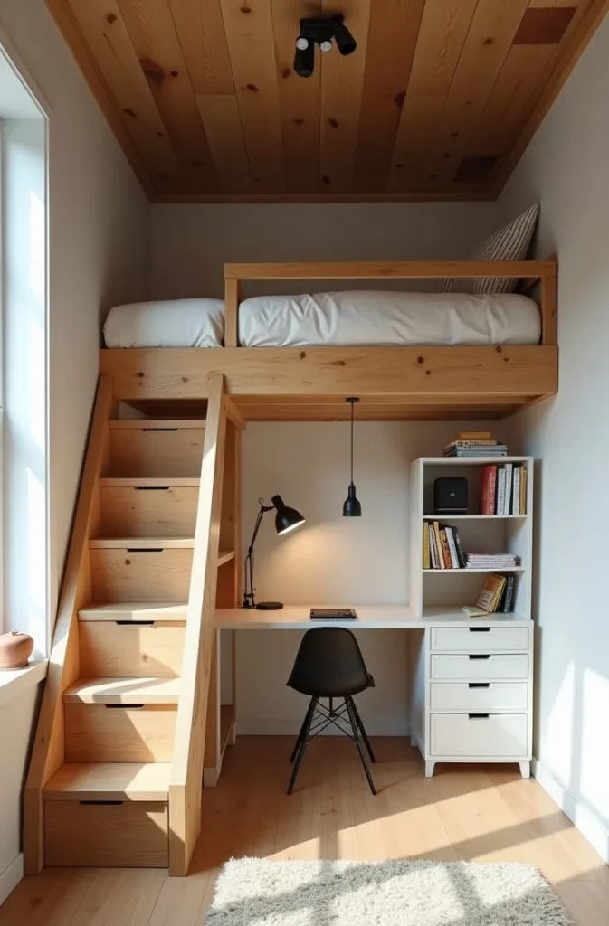 The Loft Bed With Living Zone Below That Stacks Two Rooms Into One Footprint