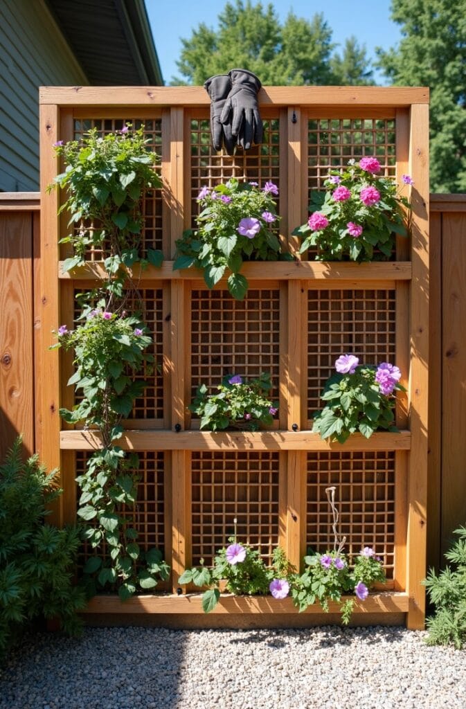 The Modular Grid Trellis System That Lets You Expand Your Garden Structure One Panel at a Time