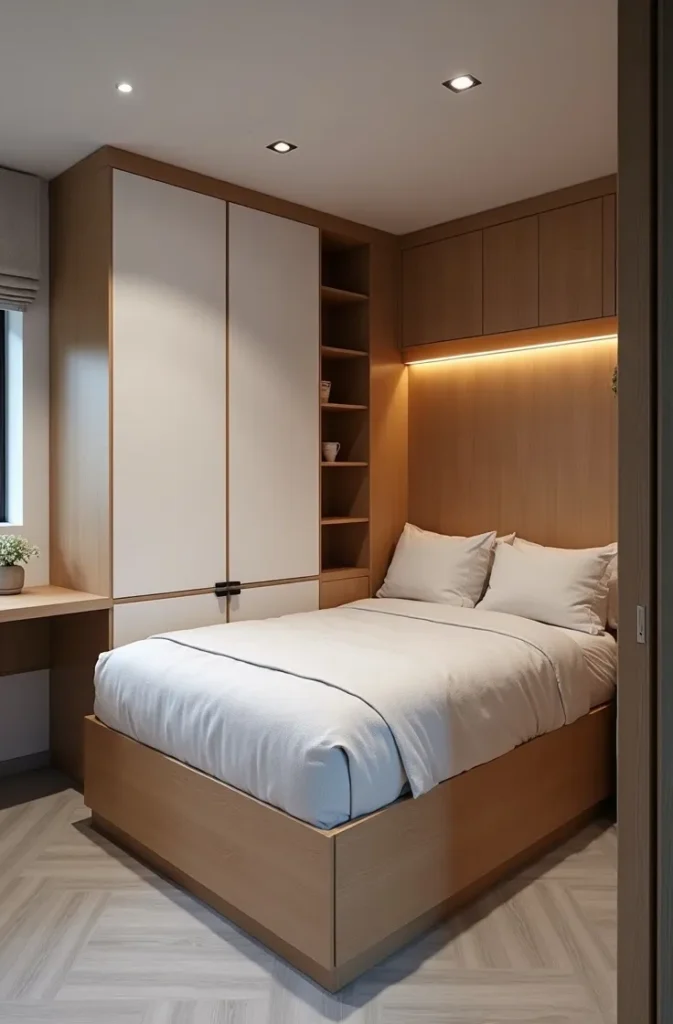 The Murphy Bed With Integrated Shelving That Makes a Bedroom Disappear When You Need It To