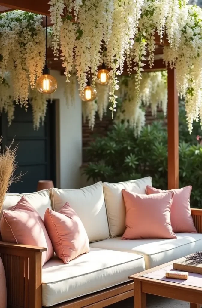 The Outdoor Sofa Under a Pergola