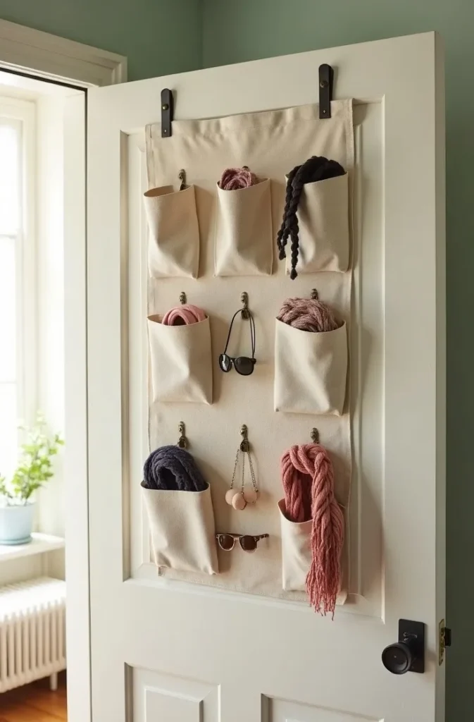 The Over-Door Shoe and Accessory Organizer That Turned Wasted Space Into a Functional Display