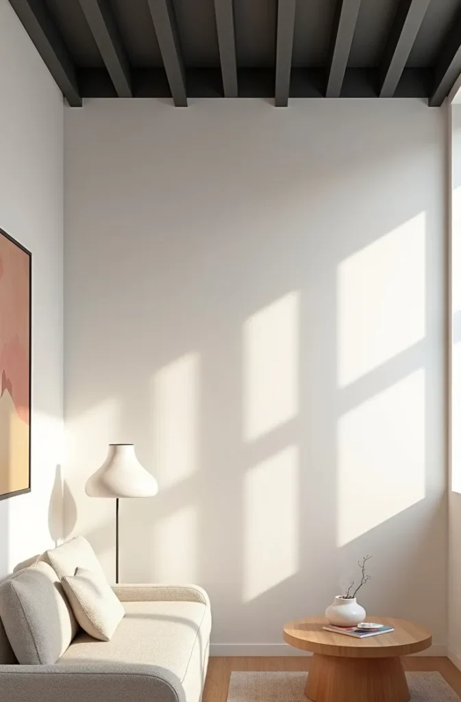 The Painted Wood Slat Ceiling That Costs Under $100 and Makes Any Rental Look Designed